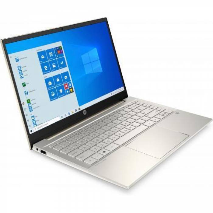 Laptop HP Pavilion 14-dv0074nq, Intel Core i7-1165G7, 14inch, RAM 8GB, SSD 512GB, Intel Iris Xe Graphics, Free DOS, Warm Gold