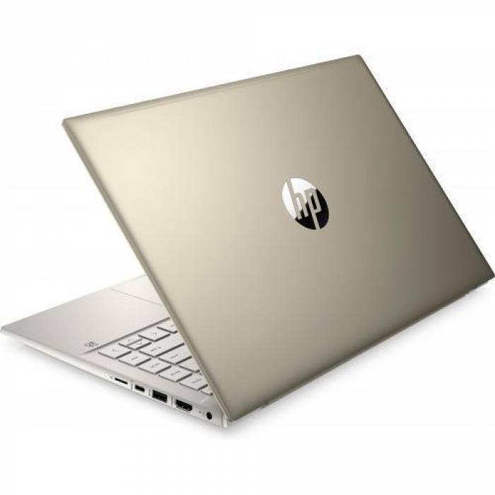 Laptop HP Pavilion 14-dv0074nq, Intel Core i7-1165G7, 14inch, RAM 8GB, SSD 512GB, Intel Iris Xe Graphics, Free DOS, Warm Gold