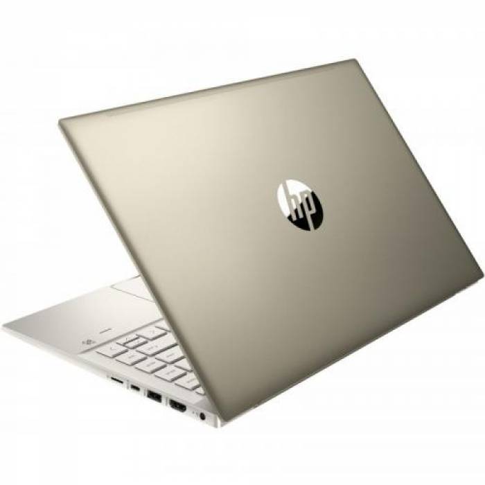 Laptop HP Pavilion 14-ec0011nq, AMD Ryzen 5 5500U, 14inch, RAM 8GB, SSD 256GB, AMD Radeon Graphics, Windows 10, Warm Gold