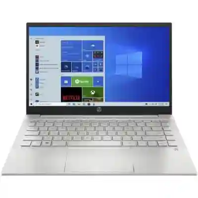 Laptop HP Pavilion 14-ec0021nq, AMD Ryzen 7 5700U, 14inch, RAM 8GB, SSD 512GB, AMD Radeon Graphics, Windows 11, Natural Silver