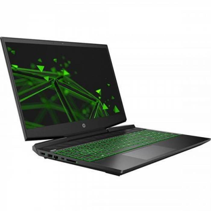 Laptop HP Pavilion 15-dk1005nq, Intel Core i5-10300H, 15.6inch, RAM 8GB, SSD 512GB, nVidia GeForce GTX 1650 Ti 4GB, Free DOS, Shadow Black