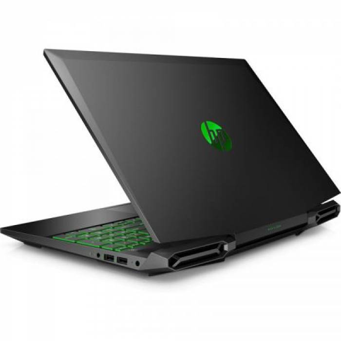 Laptop HP Pavilion 15-dk1026nq, Intel Core i7-10750H, 15.6inch, RAM 16GB, HDD 1TB + SSD 256GB, nVidia GeForce GTX 1650 Ti 4GB, Free DOS, Black