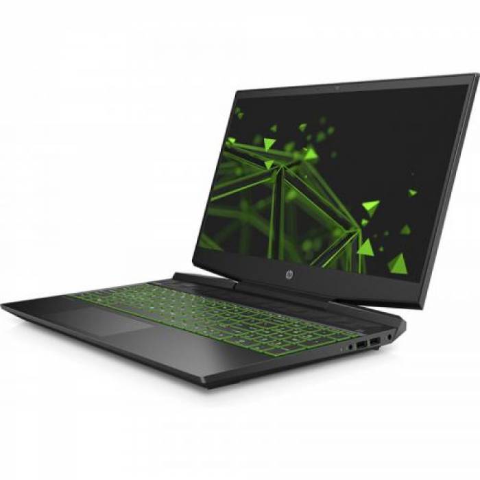 Laptop HP Pavilion 15-dk1026nq, Intel Core i7-10750H, 15.6inch, RAM 16GB, HDD 1TB + SSD 256GB, nVidia GeForce GTX 1650 Ti 4GB, Free DOS, Black