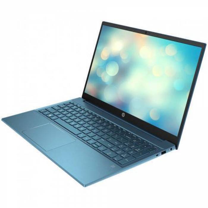 Laptop HP Pavilion 15-eg0028nq, Intel Core i7-1165G7, 15.6inch, RAM 16GB, SSD 512GB, Intel Iris Xe Graphics, Free DOS, Forest Teal