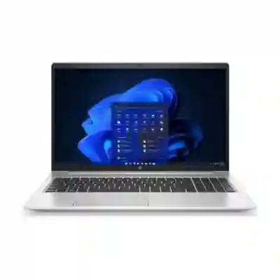 Laptop HP ProBook 450 G9, Intel Core i5-1235U, 15.6inch, RAM 16GB, SSD 512GB, Intel Iris Xe Graphics, Windows 11 Pro, Silver + HP Wolf Pro Security