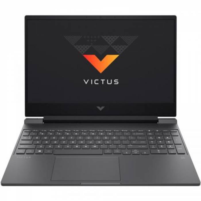 Laptop HP Victus 15-fa0019nq, Intel Core i7-12700H, 15.6inch, RAM 8GB, SSD 512GB, nVidia GeForce GTX 1650 4GB, Free DOS, Mica Silver