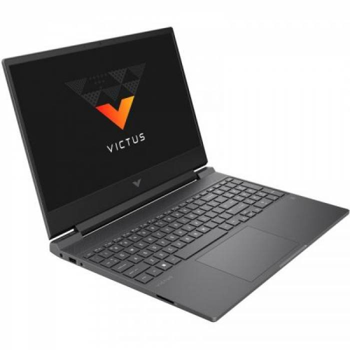 Laptop HP Victus 15-fa0019nq, Intel Core i7-12700H, 15.6inch, RAM 8GB, SSD 512GB, nVidia GeForce GTX 1650 4GB, Free DOS, Mica Silver