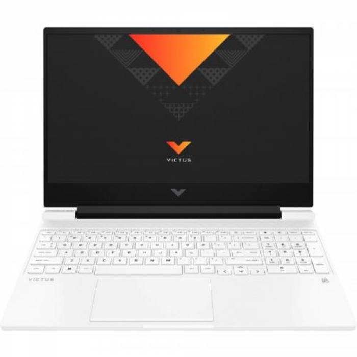 Laptop HP Victus 15-fa0020nq, Intel Core i7-12700H, 15.6inch, RAM 8GB, SSD 512GB, nVidia GeForce GTX 1650 4GB, Free DOS, Ceramic White