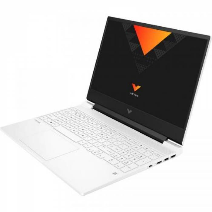 Laptop HP Victus 15-fa0020nq, Intel Core i7-12700H, 15.6inch, RAM 8GB, SSD 512GB, nVidia GeForce GTX 1650 4GB, Free DOS, Ceramic White