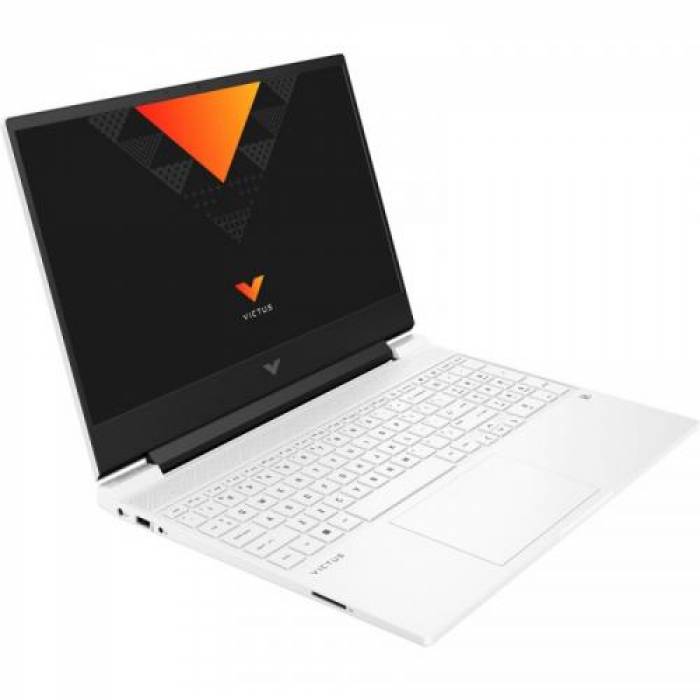 Laptop HP Victus 15-fa0020nq, Intel Core i7-12700H, 15.6inch, RAM 8GB, SSD 512GB, nVidia GeForce GTX 1650 4GB, Free DOS, Ceramic White