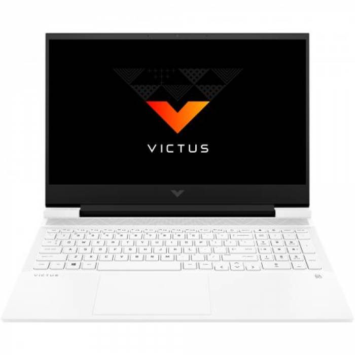 Laptop HP Victus 16-d0102nq, Intel Core i5-11400H, 16.1inch, RAM 8GB, SSD 512GB, nVidia GeForce RTX 3050 Ti 4GB, Free DOS, Ceramic White