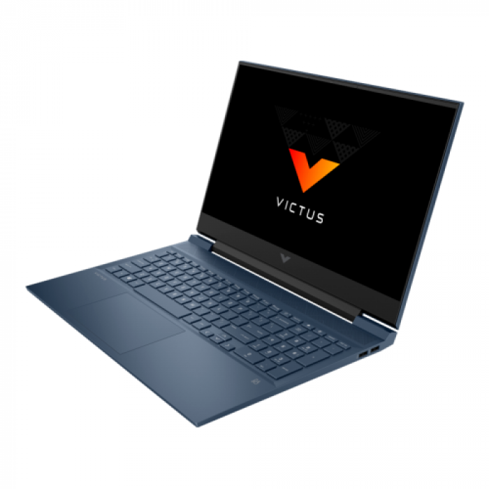 Laptop HP Victus 16-e1019nq, AMD Ryzen 6 6600H, 16.1inch, RAM 8GB, SSD 512GB, nVidia GeForce RTX 3050 4GB, Free DOS, Performance Blue