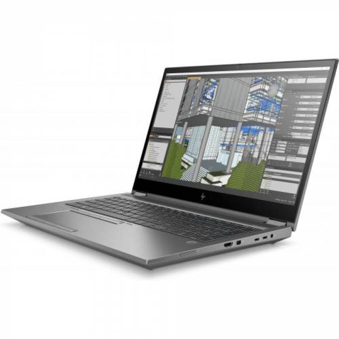 Laptop HP ZBook 15.6 Fury G8, Intel Core i7-11850H, 15.6inch, RAM 32GB, SSD 1TB, nVidia RTX A3000 6GB, Windows 11 Pro, Grey