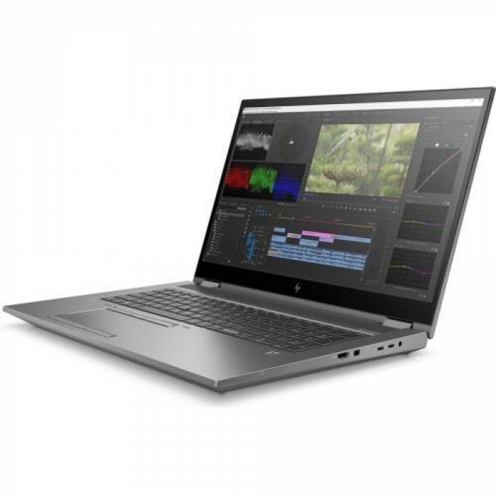 Laptop HP Zbook Fury 17 G8, Intel Core i7-11800H, 17.3inch, RAM 16GB, SSD 512GB, nVidia Quadro T1200 4GB, Windows 11 Pro, Grey