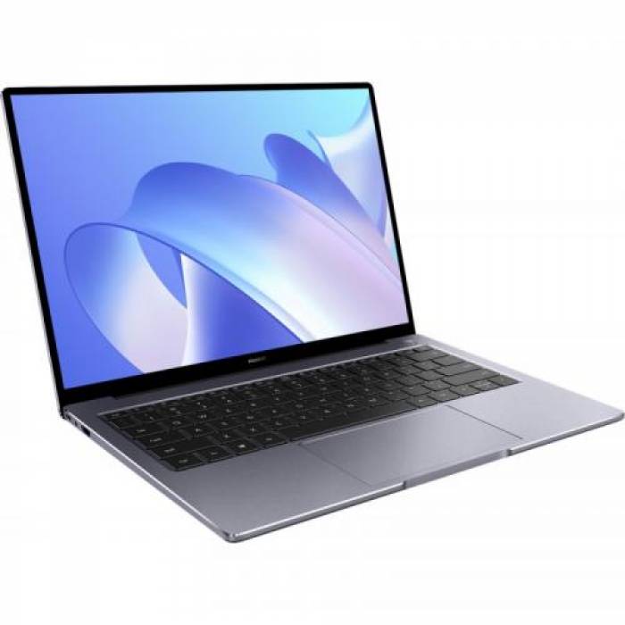 Laptop Huawei MateBook 14, Intel Core i5-1135G7, 14inch, RAM 8GB, SSD 512GB, Intel Iris Xe Graphics, Windows 10, Space Gray