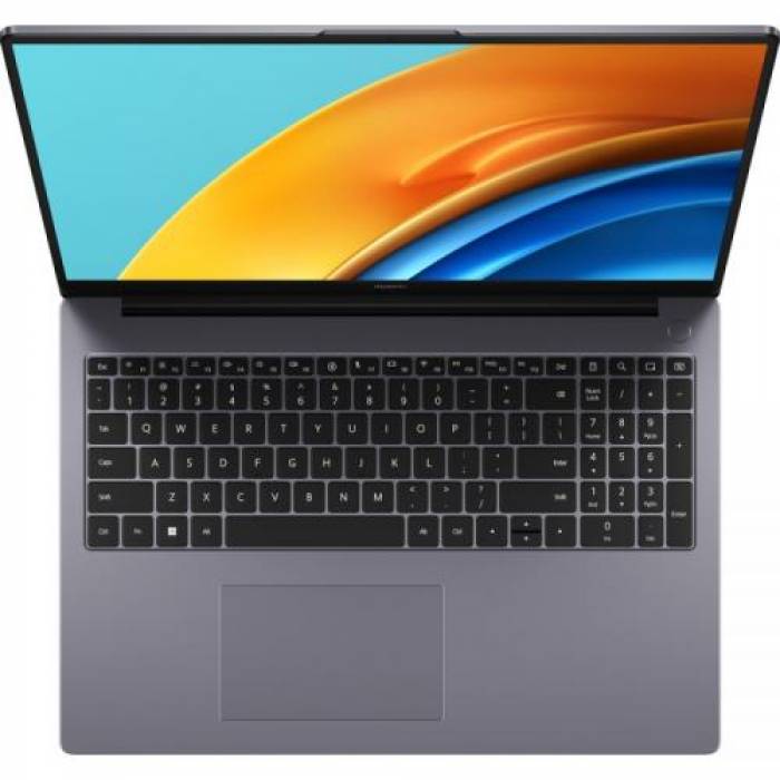 Laptop Huawei MateBook D 16, Intel Core i5-12450H, 16inch, RAM 16GB, SSD 512GB, Intel UHD Graphics, Windows 11, Space Gray