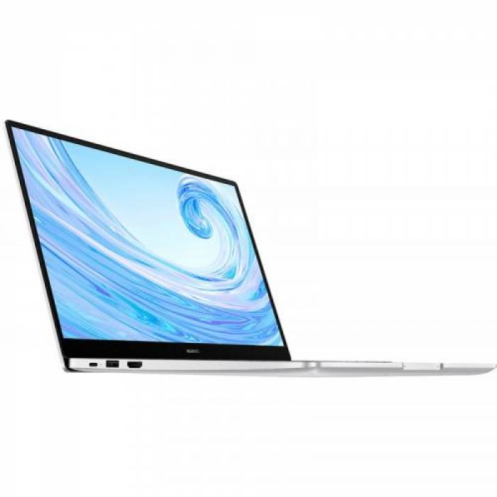 Laptop Huawei Matebook D15, AMD Ryzen5 5500U, 15.6inch, RAM 8GB, SSD 512GB, Intel Iris Xe Graphics, Windows 11, Silver