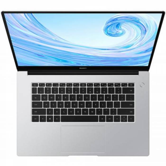 Laptop Huawei Matebook D15, AMD Ryzen5 5500U, 15.6inch, RAM 8GB, SSD 512GB, Intel Iris Xe Graphics, Windows 11, Silver