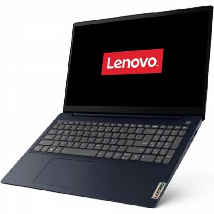 Laptop Lenovo IdeaPad 3 15ALC6, AMD Ryzen 5 5500U, 15.6inch, RAM 8GB, SSD 512GB, AMD Radeon Graphics, Windows 11, Abyss Blue