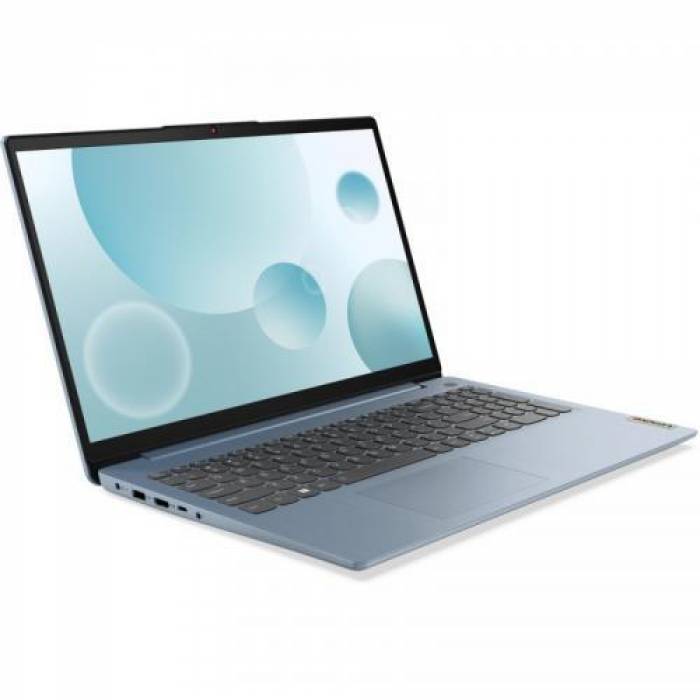 Laptop Lenovo IdeaPad 3 15IAU7, Intel Core i5-1235U, 15.6inch, RAM 16GB, SSD 512GB, Intel Iris Xe, No OS, Misty Blue