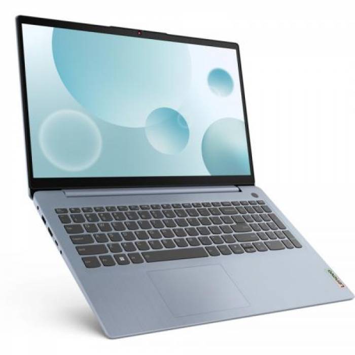 Laptop Lenovo IdeaPad 3 15IAU7, Intel Core i7-1255U, 15.6inch, RAM 16GB, SSD 512GB, Intel Iris Xe, No OS, Misty Blue