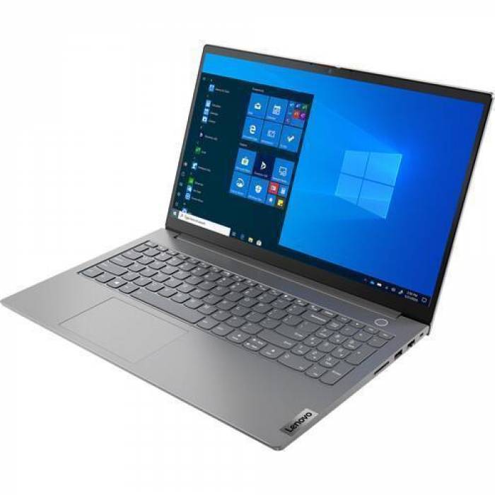 Laptop Lenovo ThinkBook 15 G2 ITL, Intel Core i5-1135G7, 15.6inch, RAM 16GB, SSD 512GB, Intel Iris Xe Graphics, No OS, Mineral Gray + Mouse Microsoft Mobile 1850, Red