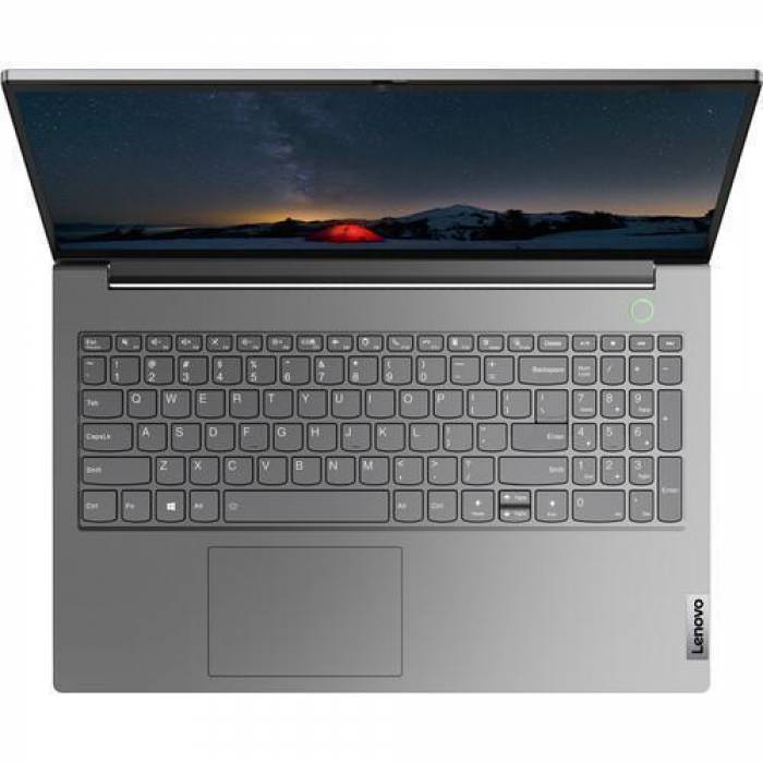 Laptop Lenovo ThinkBook 15 G2 ITL, Intel Core i5-1135G7, 15.6inch, RAM 16GB, SSD 512GB, Intel Iris Xe Graphics, No OS, Mineral Gray + Mouse Microsoft Mobile 1850, Red