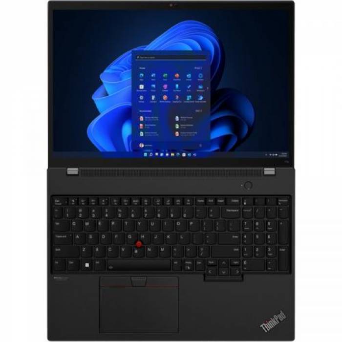 Laptop Lenovo ThinkPad T16 Gen 1, Intel Core i7-1260P, 16inch, RAM 16GB, SSD 512GB, Intel Iris Xe Graphics, Windows 11 Pro, Thunder Black