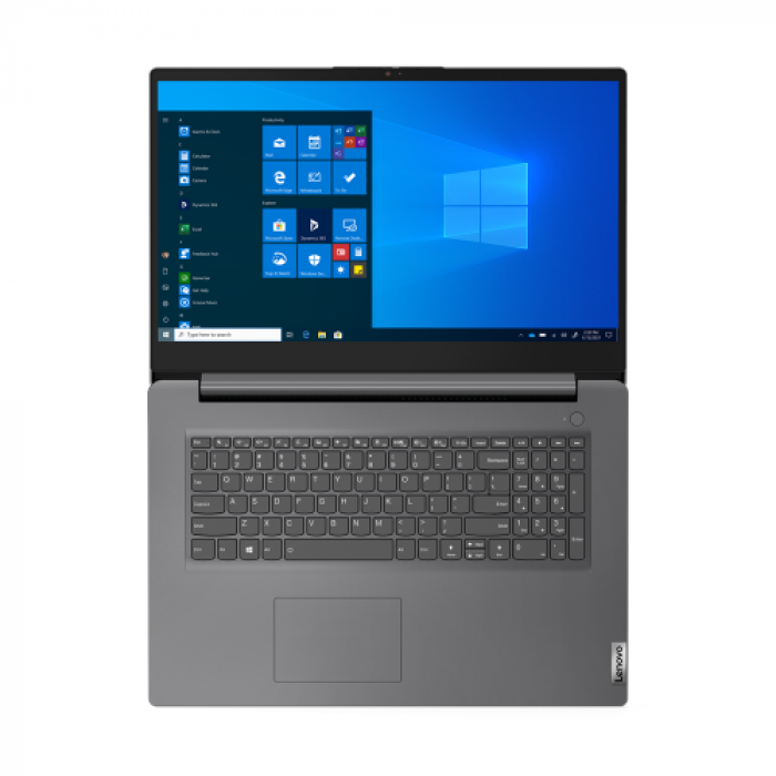 Laptop Lenovo V17 G2 ITL, Intel Core i7-1165G7, 17inch, RAM 8GB, SSD 512GB, nVidia Geforce MX350 2GB, No OS, Iron Grey 