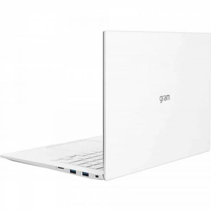 Laptop LG Gram 14Z90P, Intel Core i5-1135G7, 14inch, RAM 8GB, SSD 256GB, Intel Iris Xe Graphics, Windows 10, White