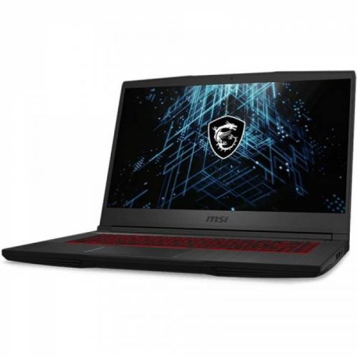 Laptop MSI GF63 Thin 11UD, Intel Core i5-11400H , 15.6inch, RAM 8GB, SSD 512GB, nVidia GeForce RTX 3050 Ti 4GB, No OS, Black