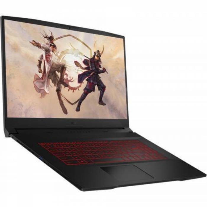 Laptop MSI Katana GF76 12UG-080XRO, Intel Core i7-12700H, 17.3inch, RAM 16GB, SSD 1TB, nVidia GeForce RTX 3070 8GB, No OS, Black