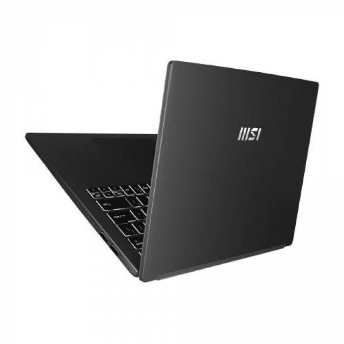 Laptop MSI Modern 14 C12M-027XRO, Intel Core i3-1215U, 14inch, RAM 8GB, SSD 256GB, Intel Iris Xe Graphics, No OS, Classic Black