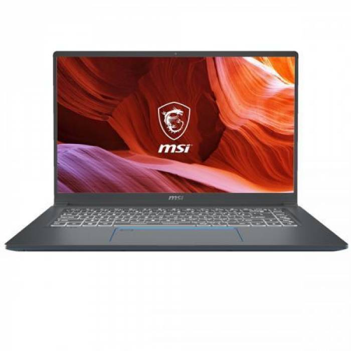 Laptop MSI Prestige 15 A11UD, Intel Core i7-1195G7, 15.6inch, RAM 32GB, SSD 1TB, nVidia GeForce RTX 3050 Ti 4GB, No OS, Carbon Gray