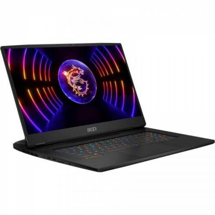 Laptop MSI Titan GT77 HX 13VI MiniLED, Intel Core i9-13980HX, 17.3inch, RAM 64GB, SSD 2x 2TB, nVidia GeForce RTX 4090 16GB, Windows 11, Core Black