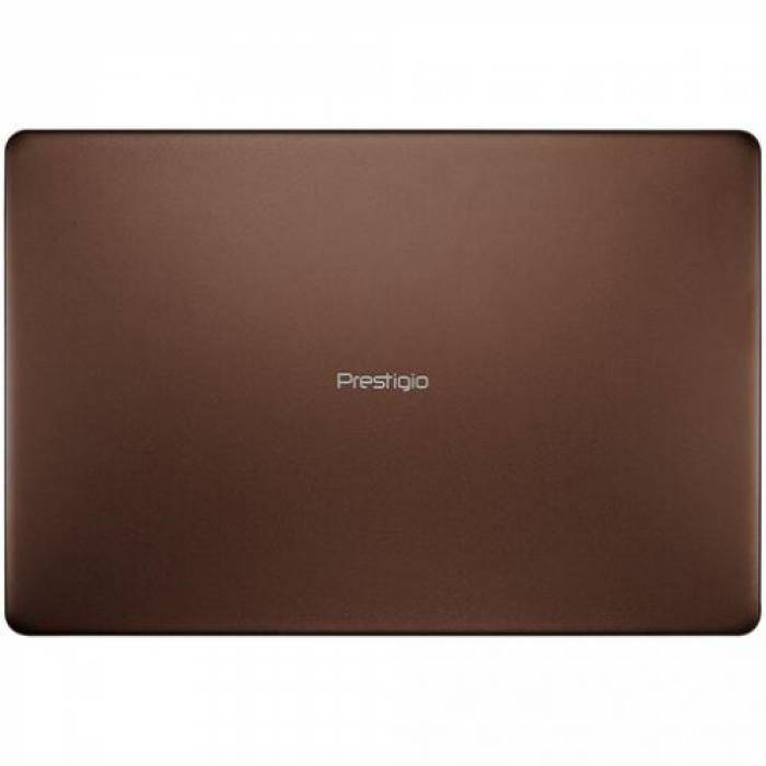 Laptop Prestigio SmartBook 141 C7, Intel Celeron N3350, 14.1inch, RAM 3GB, eMMC 32GB, Intel HD Graphics 500, Windows 10, Dark Brown