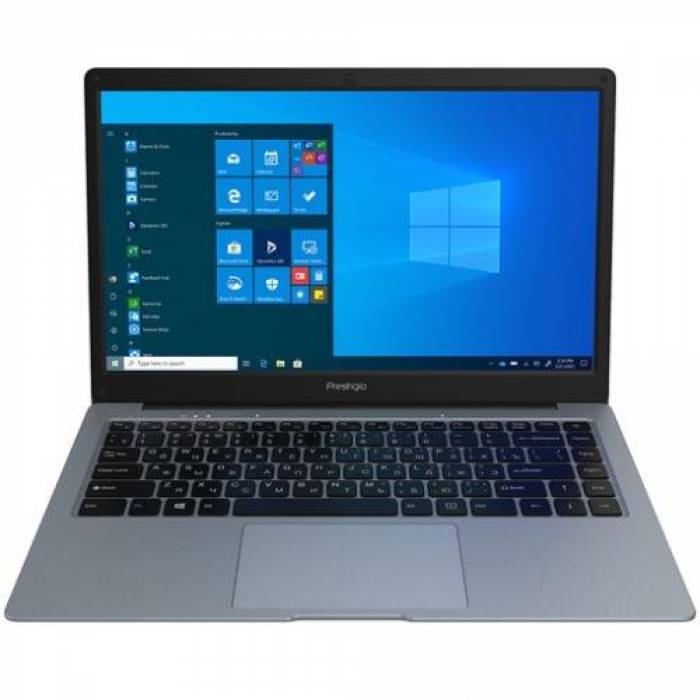 Laptop Prestigio SmartBook 141 C7, Intel Celeron N3350, 14.1inch, RAM 4GB, eMMC 128GB, Intel HD Graphics 500, Windows 10, Dark Grey