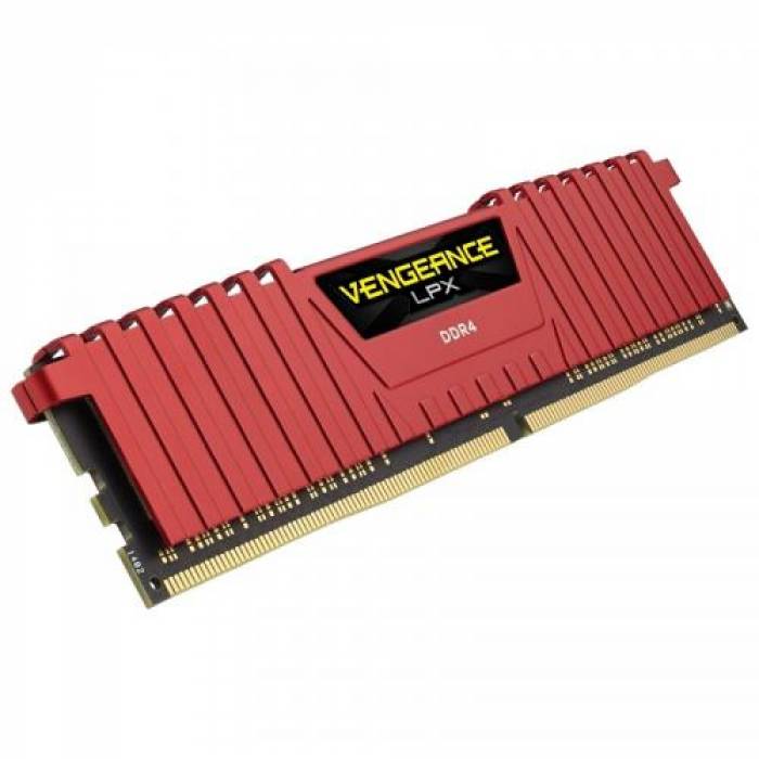 Memorie Corsair Vengeance LPX Red 8GB DDR4 2400MHz CL16