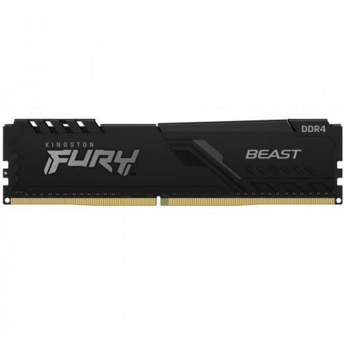 Memorie Kingston Fury Beast Black, 8GB, DDR3-1600, CL10