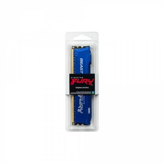 Memorie Kingston Fury Beast Blue 4GB, DDR3-1866Mhz, CL10