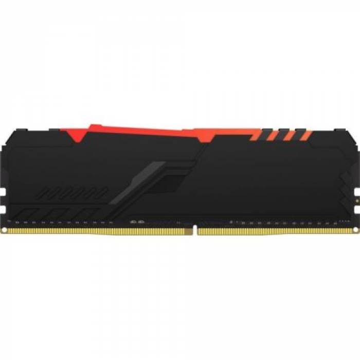 Memorie Kingston FURY Beast RGB 16GB, DDR4-3600MHz, CL18