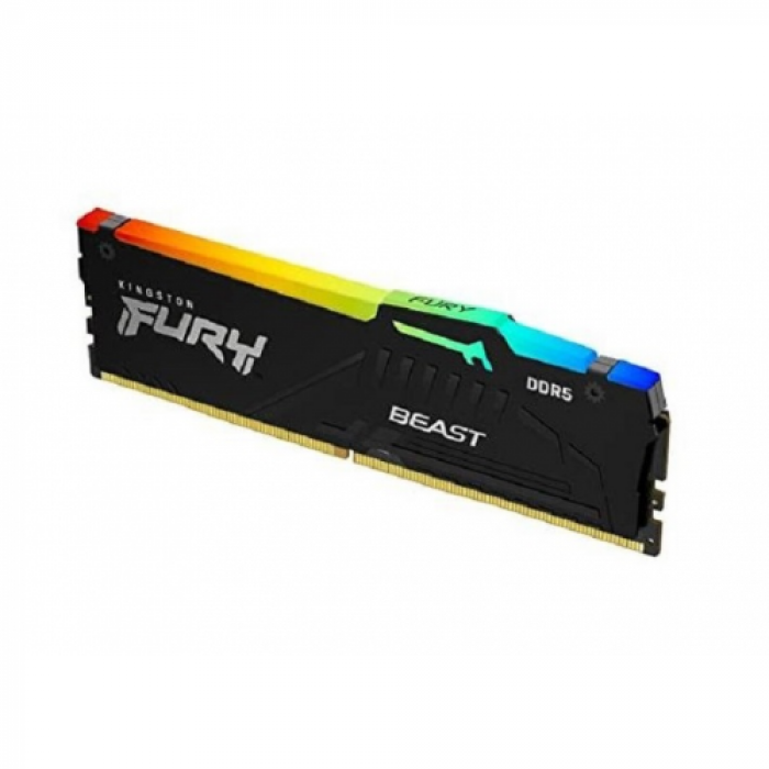 Memorie Kingston Fury Beast RGB AMD EXPO, 8GB, DDR5-6000MHz, CL36