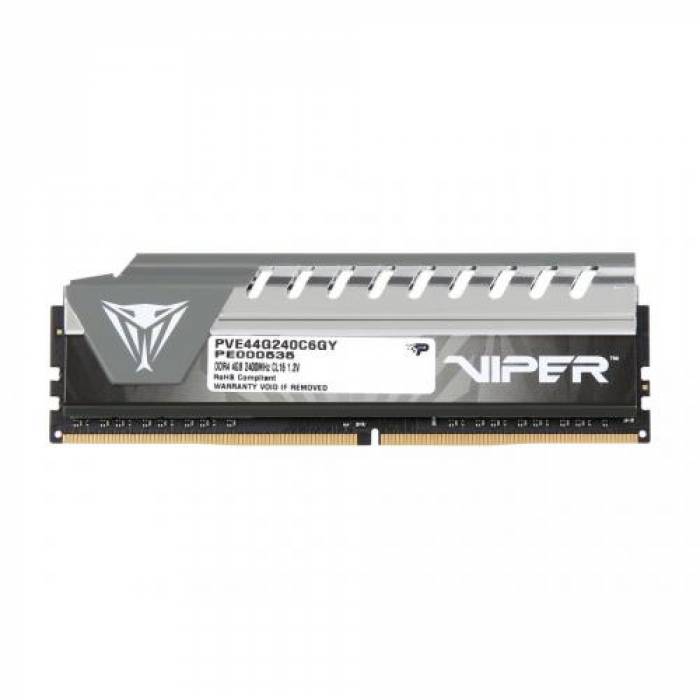 Memorie Patriot Viper Elite Grey 4GB, DDR4-2400MHz, CL16