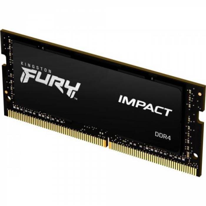 Memorie SO-DIMM Kingston FURY Impact 32GB, DDR4-2666MHz, CL16