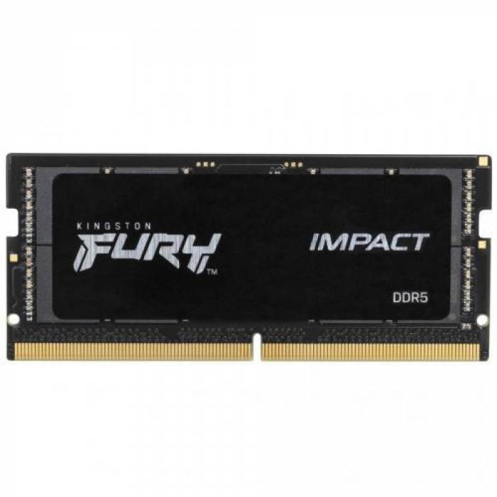 Memorie SO-DIMM Kingston Fury Impact 32GB, DDR5-4800Mhz, CL38