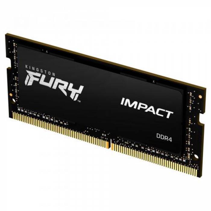 Memorie SO-DIMM Kingston FURY Impact 8GB, DDR4-3200MHz, CL20