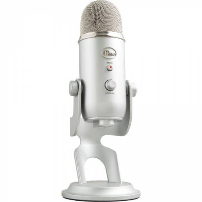 Microfon Logitech Yeti, USB, Silver