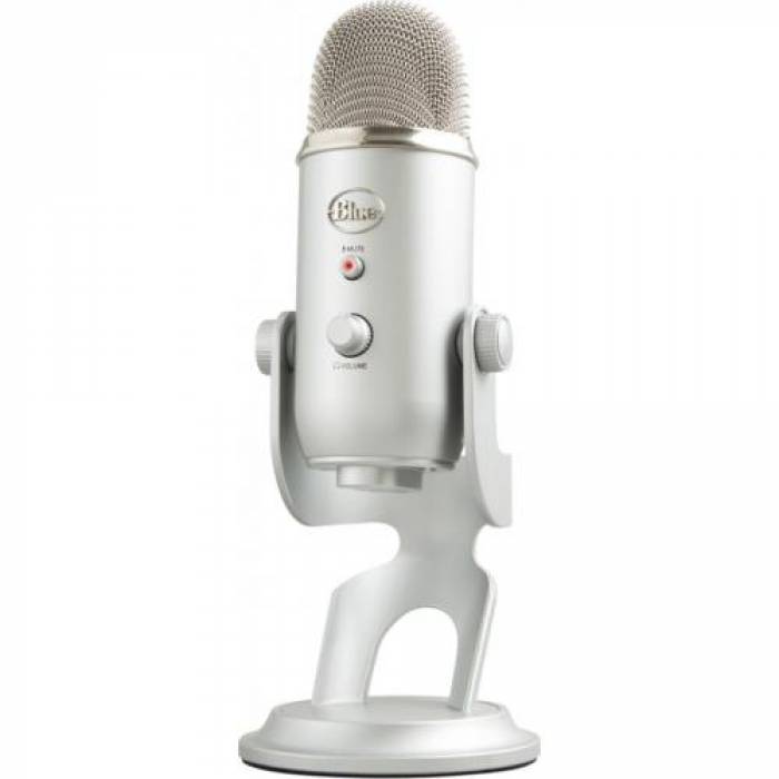 Microfon Logitech Yeti, USB, Silver