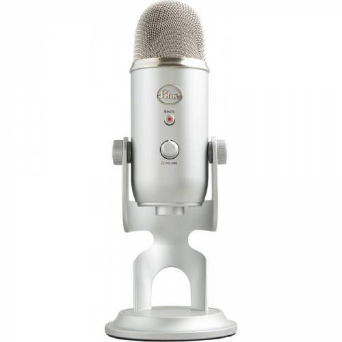 Microfon Logitech Yeti, USB, Silver