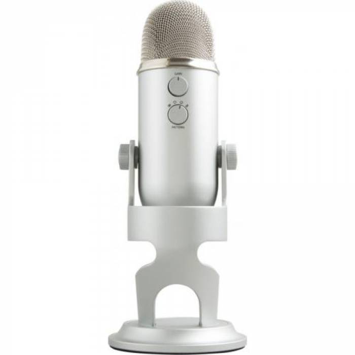 Microfon Logitech Yeti, USB, Silver